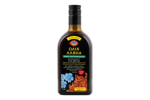 Масло льняное нерафинированное Extra Virgin Golden Kings of Ukraine с/бут 0.35л