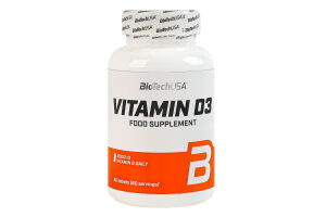 Добавка дієтична таблетки Vitamine D3 2000 BioTechUSA 60шт