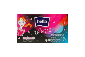 Тампони For teens mini 16шт Bella