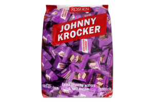 Вафли с начинкой со вкусом молока Johnny Krocker Roshen м/у 1кг
