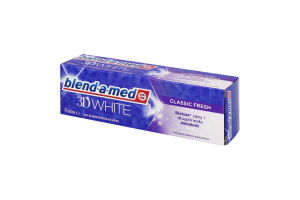 Паста зубна Classic Fresh 3D White Blend-a-Med 75мл