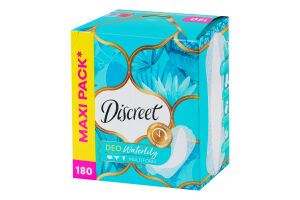 Прокладки ежедневные гигиенические ароматизированные Deo Waterlily Multiform Discreet 180шт