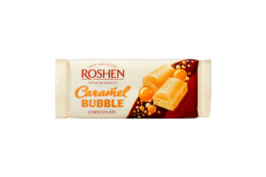 Шоколад Roshen пористий білий Карамельний 85г х40