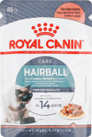 Корм влажный полнорационный для взрослых котов кусочки в соусе Hairball Сare Royal Canin д/п 85г