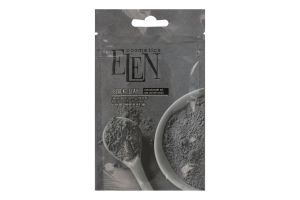 Глина черная с активированным углем и экстрактом алоэ вера Elen Cosmetics 40г