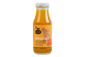 Сік неосвітлений пастеризований яблучно-лимонно-імбирний Куркума Gourmet Коник с/пл 195мл