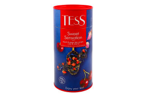 Чай Sweet Sensation чорний та зелений 90г тубус Tess