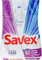 Засіб миючий порошкоподібний для автоматичного прання Color&Care Premium Savex 2.25кг