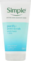 Скраб для лица очищающий с цинком и ниацинамидом Активный уход Simple 150мл