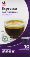Ahold Espresso Dark Roast Fortissimo - 10 CT