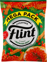 Сухарики пшенично-житні з смаком Червона ікра 100г Flint