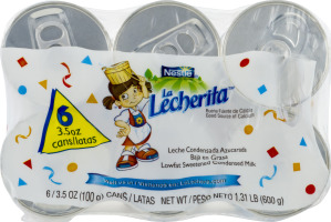 Nestle La Lecherita Lowfat Sweetened Condensed Milk - 6 CT