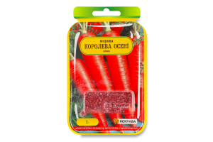 Насіння Морква Королева осені інкрустоване 2г Яскрава