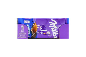 Шоколад молочний з молочною начинкою зі смаком ванілі та шматочками печива Oreo Milka м/у 100г