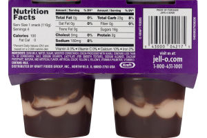 Jell-O Fat Free Chocolate Vanilla Swirls - 4 CT