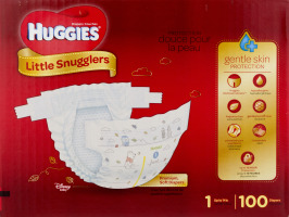 Huggies Little Snugglers Diapers Size 1 - 100 CT