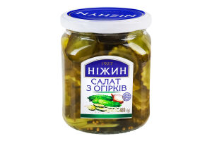 Салат з огірків пастеризований Ніжин с/б 480г