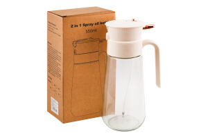 Ємність д/олії 550мл скло з розприскувачем