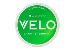 Подушечки никотиносодержащие бестабачные Velo Мягкий Bright spearmint 15х0.42г