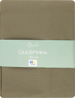 Скатертина Клітинка зелена напівпанама 120*150см Homeline