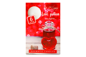 Свічка чайна ароматична Love potion Троянда 80г 6шт Пако ІФ