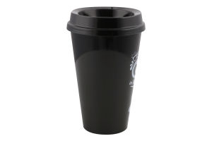 Стакан з кришкою пластик №L-00751 Qlux Ideas 1шт