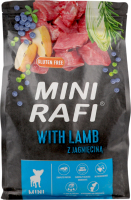 Корм сухий повнораціонний для дорослих собак малих порід з ягням Rafi м/у 3кг