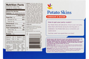Ahold Potato Skins Cheddar & Bacon
