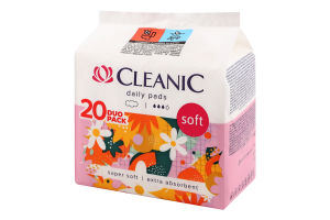 Прокладки гігієнічні Cleanic Soft Duo pack денні