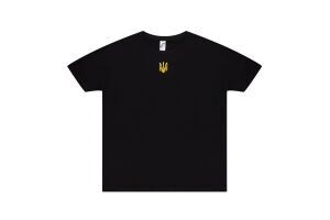 Футболка чол Sol's Imperial 190 Тризуб чорний XXL