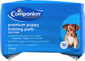 Ahold Companion Your Trusted Friend Premium Puppy Training Pads - 32 CT