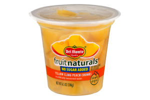 Del Monte Fruit Naturals Yellow Cling Peach Chunks No Sugar Added