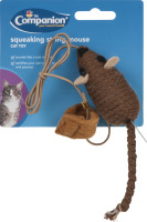 Companion Cat Toy Squeaking String Mouse