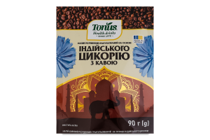 Напій розчинний гранульований на основі індійського цикорію з кавою Tonus д/п 90г