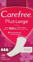 Прокладки щоденні гігієнічні Plus large Carefree 36шт