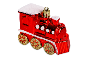 Підвіска новорічна Потяг пластик 8*6см
