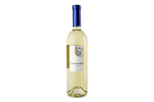 Вино 0.75л 10-13% белое сухое Chardonnay plus бут