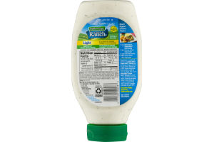 Hidden Valley Original Ranch Light Dressing, Easy Squeeze Bottle, 20 Ounces