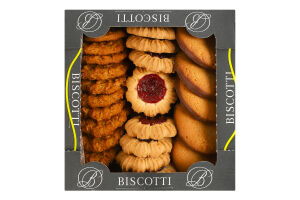 Печенье сдобное песочно-отсадное Бискотти микс Biscotti к/у 0.45кг