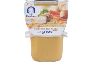 Gerber 3rd Foods Chicken Itty-Bitty Noodle With Lil' Bits Dinner - 2 PK