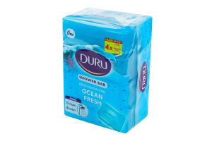 Мило косметичне для душу Свіжість океану Fresh sensations Duru 4х150г