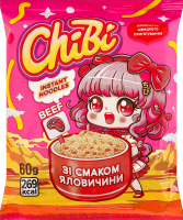 Вермішель швидкого приготування зі смаком яловичини ChiBi м/у 60г
