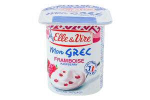 Десерт молочный 7.5% с малиной Mon Grec Elle&Vire ст 125г