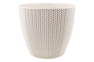 Вазон д/квітів Сумела 5л сіро-білий/бежевий Серінова