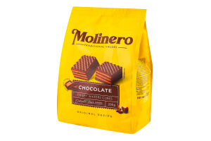 Вафлі з смаком шоколаду 200г Molinero