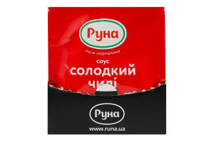 Соус пастеризований Солодкий чилі Руна м/у 50г