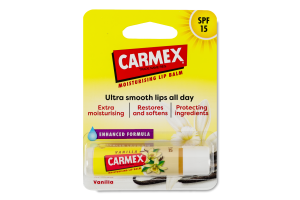 Бальзам для губ зі смаком ванілі SPF 15 Carmex 4.25г