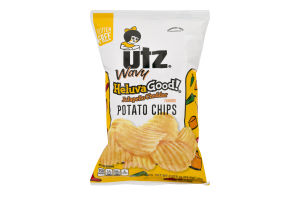 Utz Wavy Potato Chips Heluva Good! Jalapeño Cheddar Flavored