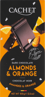 Шоколад CACHET Orange&Almonds 100г(апельсин+мигдал