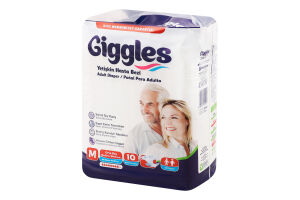Підгузники д/дорослих медіум 85-125см 10шт Гіглс